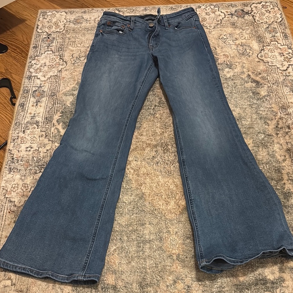 Aeropostale Blue Flare Wide Leg Jeans